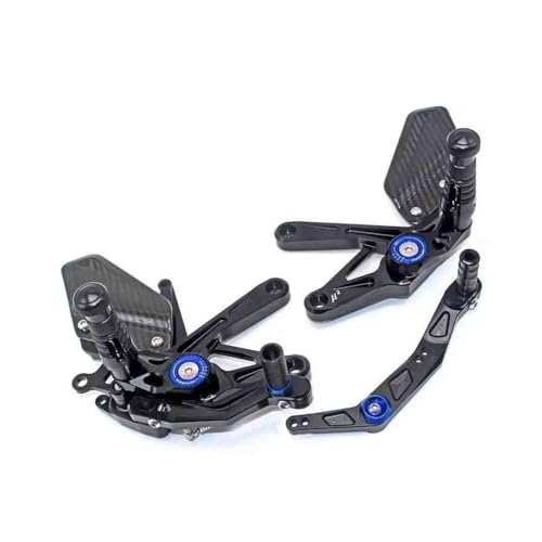 Repose-pieds arrière de course YZFR1 2015-2024 en carbone antidérapants pour moto
