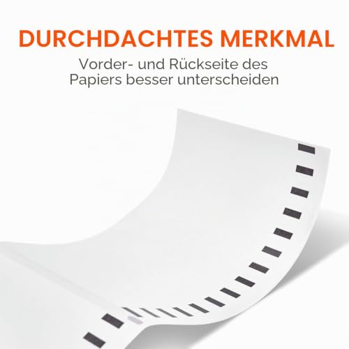 MUNBYN Versandaufkleber selbstklebend 4×6 DHL Etiketten 220 Stück Thermoetiketten BPA-freie Thermopapier für DHL UPS DPD, Kompatibel mit MUNBYN Nelko Phomemo Etikettendrucker, Weiß