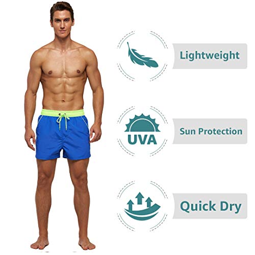 Pioneer Camp Men's Swim Trunks with Back Zipper Pockets and Mesh Lining Quick Dry Athletic Swimwear Shorts Bathing Suit3