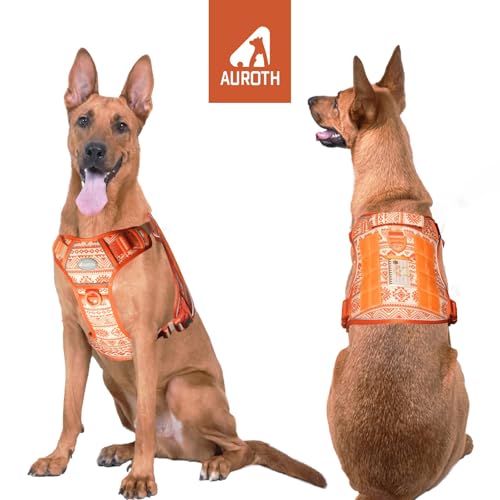 Image of AUROTH Tactical Dog Harness for Large Dogs, Heavy Duty No Pull Pet Vest