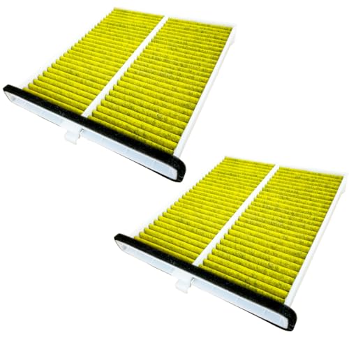 【2個セット】 KURVE エアコンフィルター Cプラス 脱臭 花粉 マツダ用 CX-5 MAZDA6 アテンザ アクセラ ディーゼル車含む クルエ C057/2 ケース付 KD45-61-J6X K015-V9-030A 脱臭活性炭 PM2.5除去