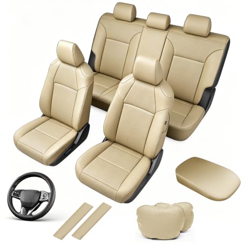 Image of AOMSAZTO Custom Fit Seat Covers for Toyota RAV4 2019-2025 Front&Rear Kit