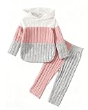 Kxuryueo Girls Clothes Casual Fashion Ribbed Tops+ Legging Pants Fall Outfits (6-7T)