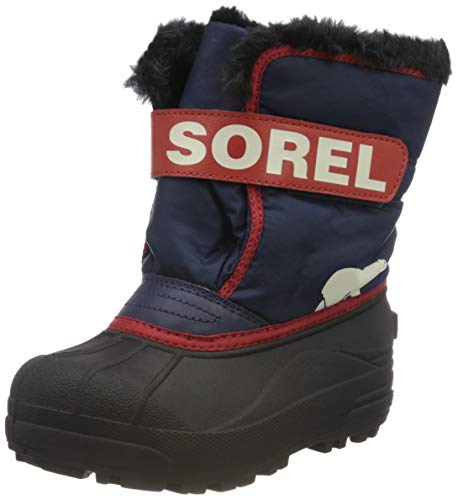 Sorel Children's Snow Commander Boot - Waterproof - Nocturnal, Sail - Size 13