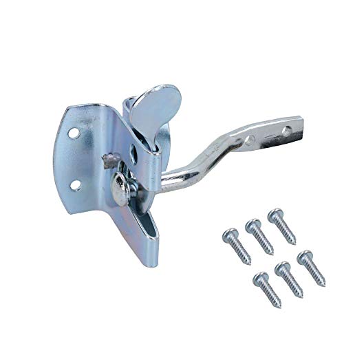 Auto Automatic Gate Latch Catch + Striker Thumb Release Zinc Coated Gates 1pk