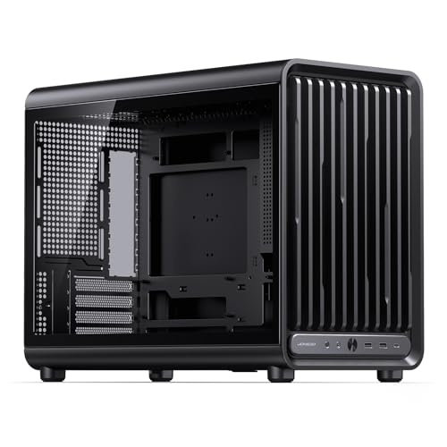 JONSBO D33 Black Micro ATX PC Case,High Airflow MATX case with Tempered Glass Panel,9 Fan Positions,High Compatibility,Supports MATX BTF MB, 435mm GPU/360AIO/172mm Air Cooler,ATX/SFX PSU,Black