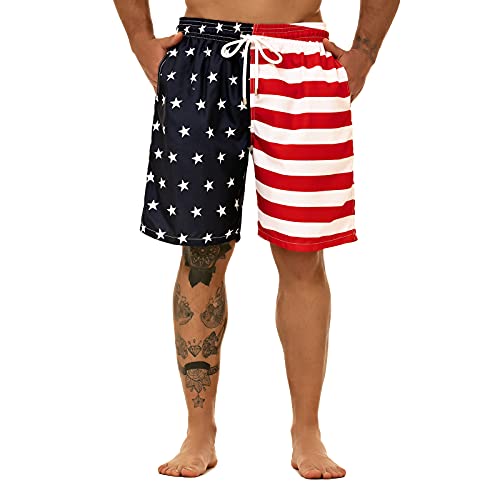 Kailua Surf Big And Tall Mens Swim Trunks, 9" Mens Designer Bathing Suit Boardshorts #TOP2