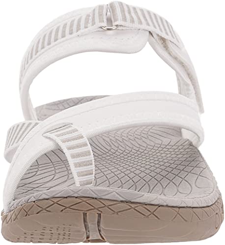 Whitin Women's Athletic Sandals With Arch Support Hiking Flip Flops Outdoor Slide Size 7 Indoor Toe Thong Sport Loop Fashion Wide Hiking Cushion Slide Female Comfortable Beach Sandles Grey White 37 #TOP2