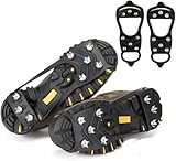 GXGM crampones antideslizantes con 8 Dientes, Trekking