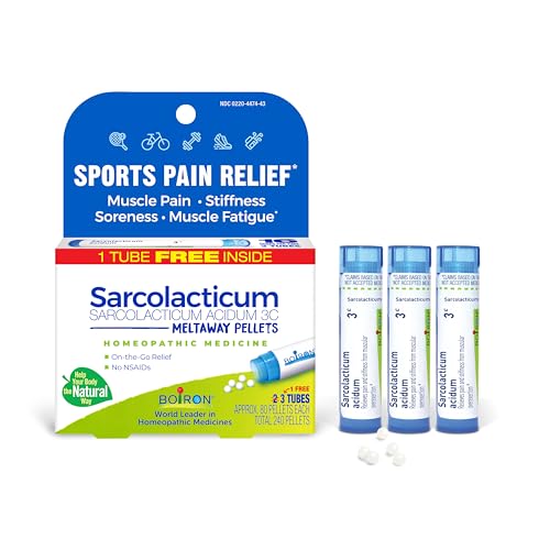 Boiron Sarcolacticum Acidum 3C Homeopathic Single Medicine for SportsPain, Muscle