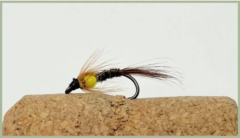 Barbless Pheasant Tail Nymph - Yellow, Choose Sizes & Quantity, fly fishing (12, 14)