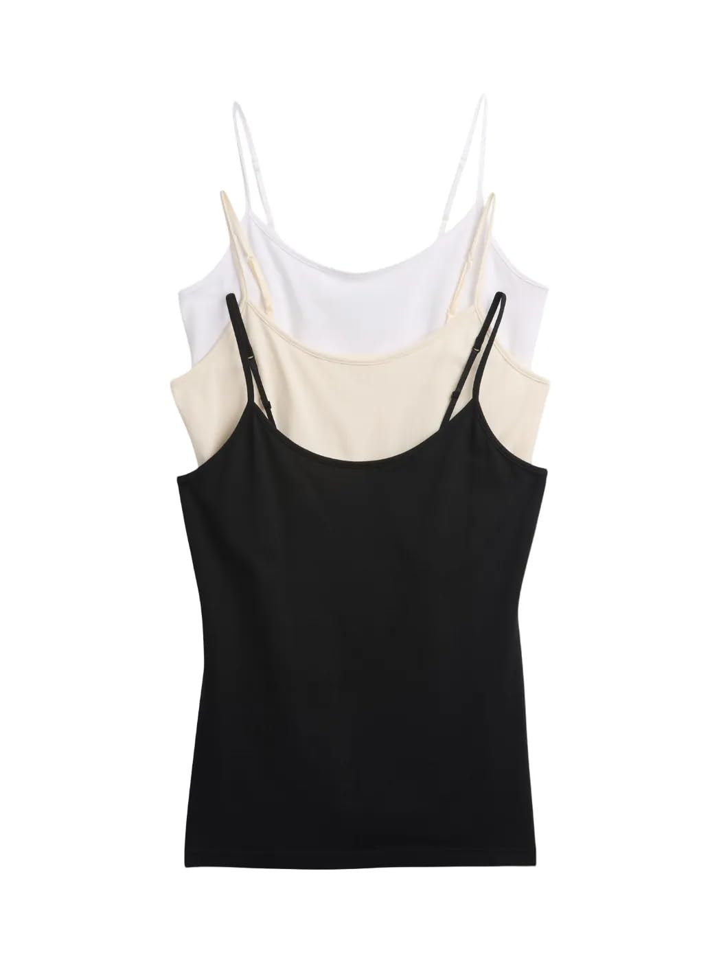 

                                                    GAP Womens 3-Pack Fitted Cami Ivory M