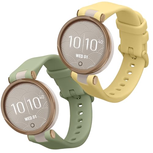 kwmobile 2X Sportarmband kompatibel mit Garmin Lily Sport Armband - Fitnesstracker Band Set aus TPU Silikon