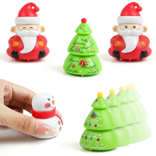 VEYLIN 12 Pack Christmas Pull-Back Toys Assortments Pull-Back Vehicle Christmas Stocking Stuffers Christmas Toys for Kids Party Bag Fillers (VEYLIN-UK-DK641M1P1UKQ) - Image 3