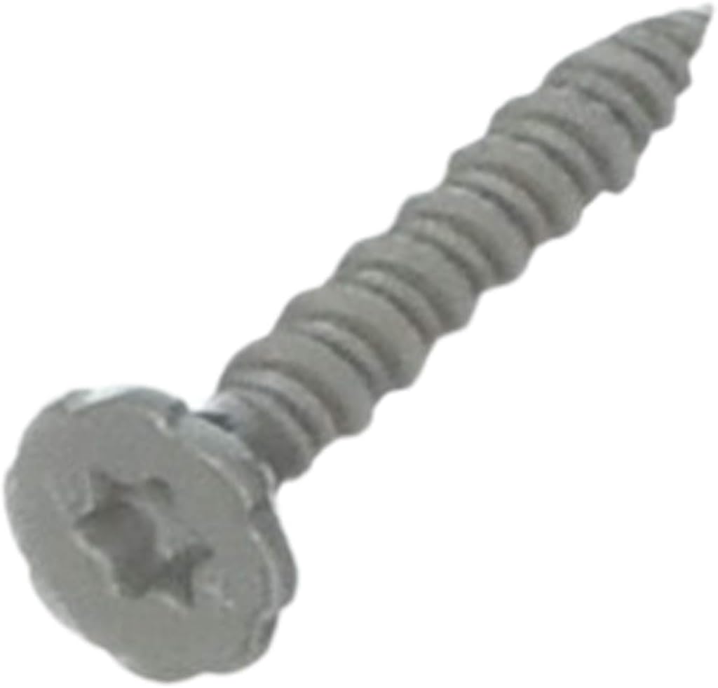 Rock-On 23306 9 by 1-1/4 Serrated Head Star Drive Cement Board Screws, 1.25 inches, zinc, 750 Count (Pack of 1)