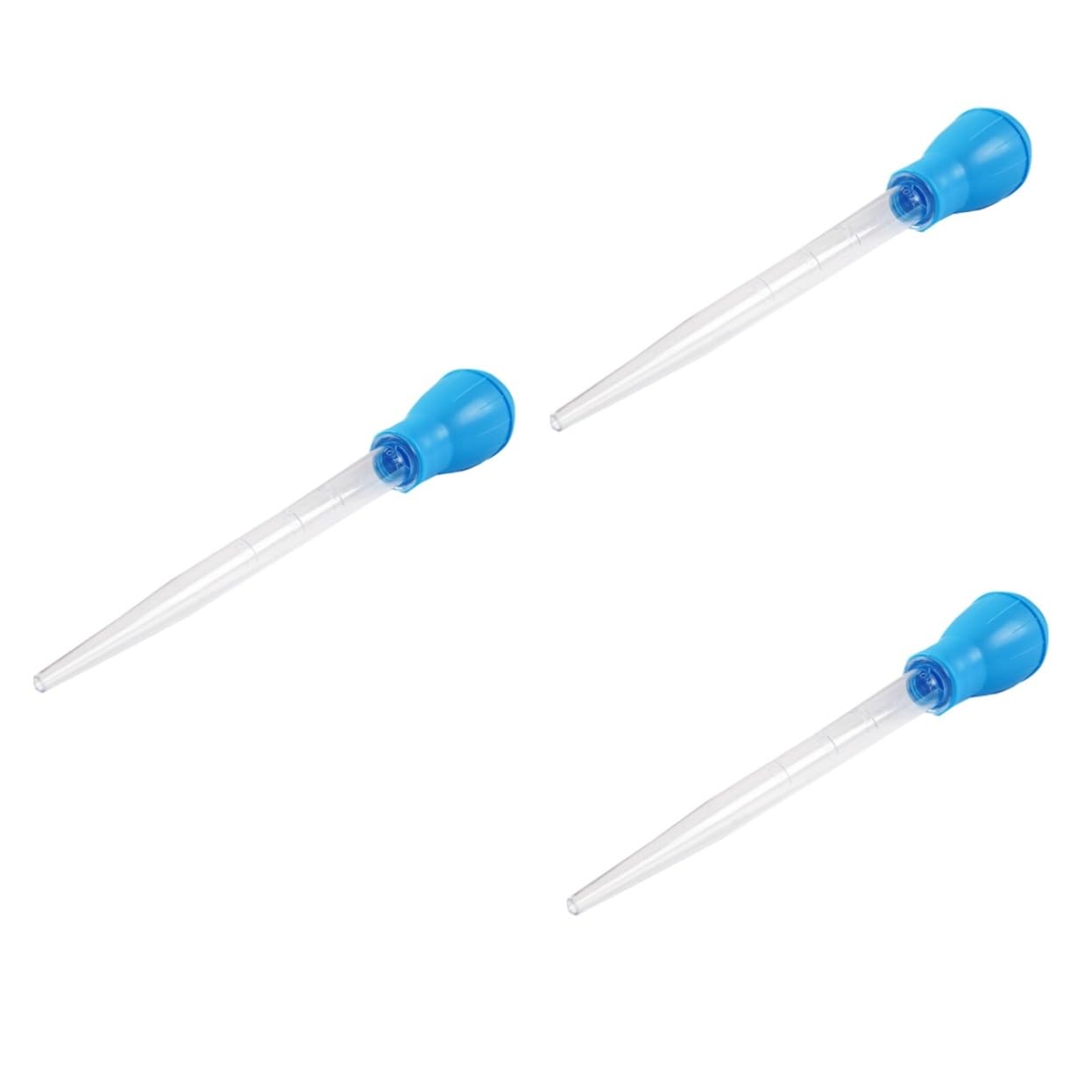 Yardwe 3pcs Aquarium Accessories 30ml Fish Tank Cleaning Kit Water Changer Dropper Feeder Cleaner Pipette