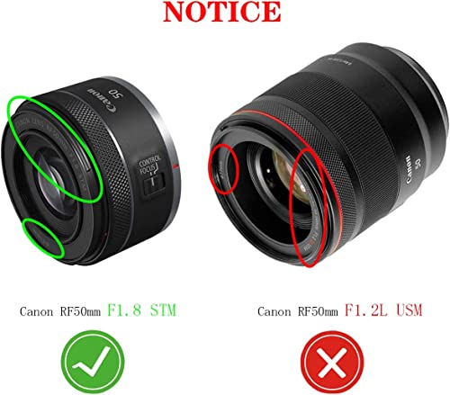 Tapa Protectora de Lente de 43mm, Compatible con Canon RF 50mm RF50mm f/1.8 STM, RF 16mm RF16mm F2.8 STM, EF-M 28mm f/3.5 es STM, Fujinon XF 35mm f/2 RWR,Olympus ZUIKO Digital 25mm f/2,8 [2 Unidades] - imagen 2