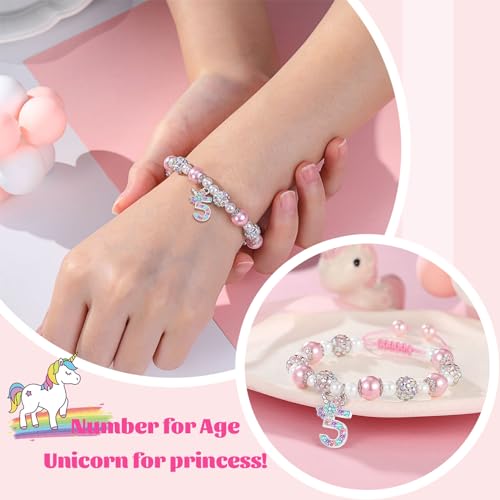 UPROMI Birthday Gifts for 3-12 Year Old Girl Unicorn Bracelet, Christmas Gifts for Daughter/Granddaughter/Niece2