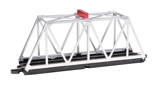 Bachmann Trains - E-Z Track® Truss Bridge with Blinking Light Sliver - HO Scale