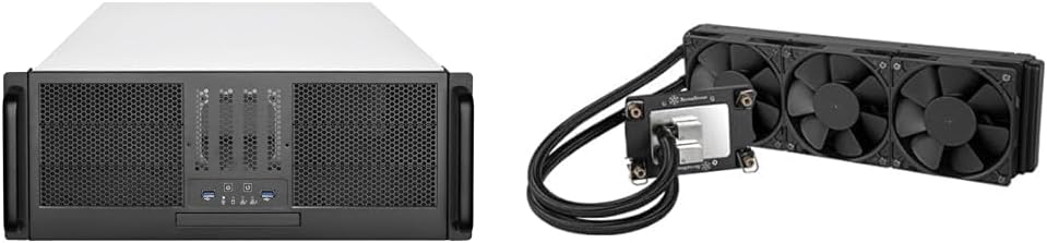 SilverStone Rackmount Server Chassis 4U SSI-CEB ATX Compatible PC Case SST-RM41-506+Silverstone CPU Cooler SST-XE360-4677 360mm Intel LGA4677 / 4710 Liquid Cooling / Authorized Dealer in Japan