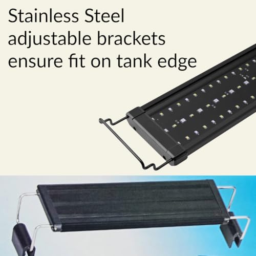 Image of LED Aquarium Light, Ultra Thin Stent Lamp for Fish Tank | Energy Efficient, Bright White & Blue Light for All Aquariums (LY 30S - 30-40 CM)