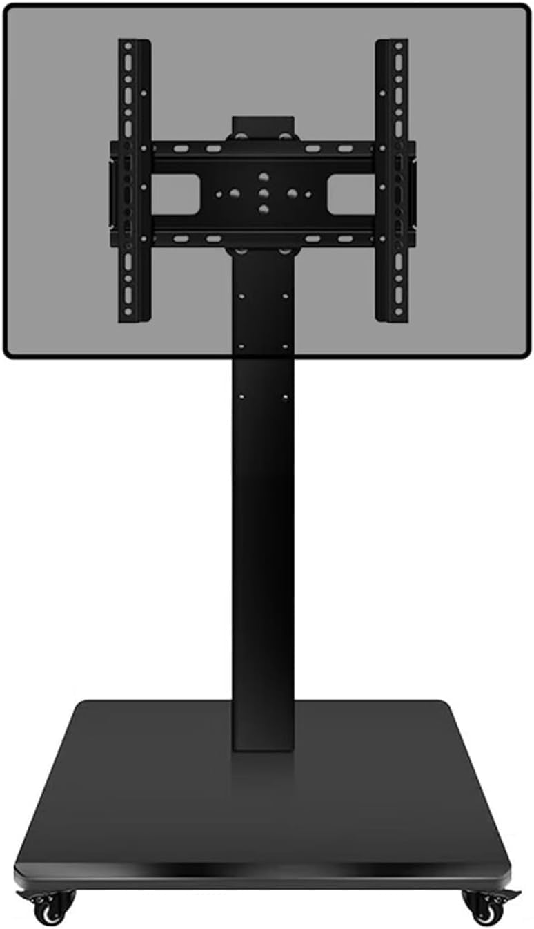 OLSKFUH Mobile Tv Stand Height Adjustable Mobile Tv Cart On Wheels - For 32-55 Inch Screen Tvs, Conference Room Podium Universal Tv Floor Stand For Living Room, Office, Meeting,