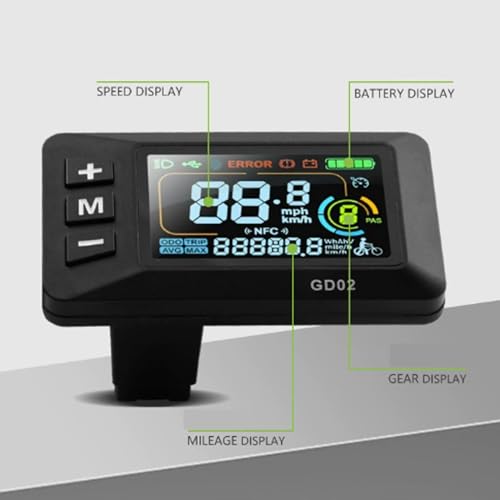 Écran LCD pour scooter électrique câble tableau de bord couleur