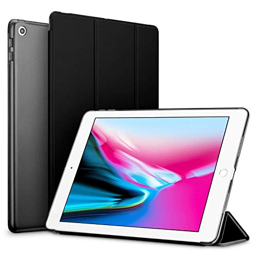 Terabyte Smart Trifold Hard Back Flip Stand Case Cover for iPad 9.7" / iPad Pro 9.7" / iPad Air/iPad Air 2 (Black)