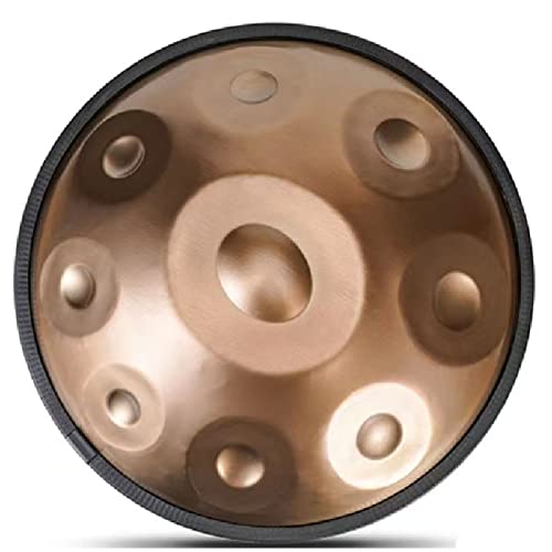 Set de Tambor Handpan Steel 9 Notas G Menor 18 pulgadas Dorado miniatura 1