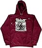Slipknot Hoodie Barcode Photo Band Logo Official Unisex Maroon Red Pullover S #2