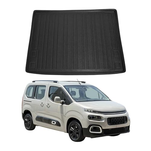 Tapis de Coffre pour Citroen Berlingo 2019-2025 en TPE Noir