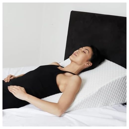 Trenzeo Large Orthopaedic Wedge Pillow, Premium Foam Support, 50x50x26 cm Triangle Bed Cushion for Back, Neck, Leg Support, Post-Surgery Recovery, Pregnancy, Snoring Relief, Washable Zip Cover