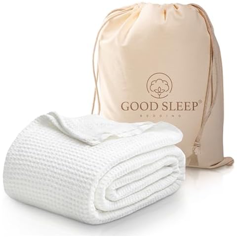 Good Sleep Bedding Luxury Waffle Cotton Blanket Cover