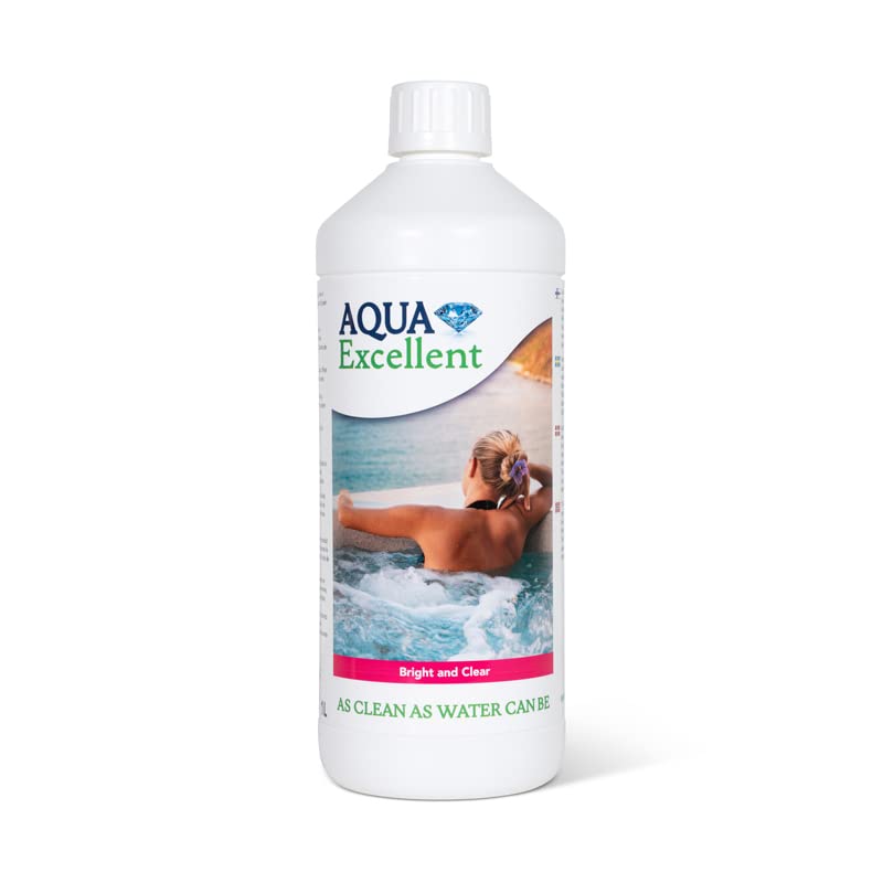 Brillant et Clair - Clarifiant pour Spa - 1L - Neutralise la saleté, Le Savon et l'huile - Maintient Une Eau cristalline et Transparente - Evite Une Eau Trouble