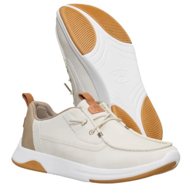 HEYDUDE Wally Drift Classic Silver Birch/White Size 13, Men's Shoes, Casual Sneakers, Comfortable & Light-Weight2