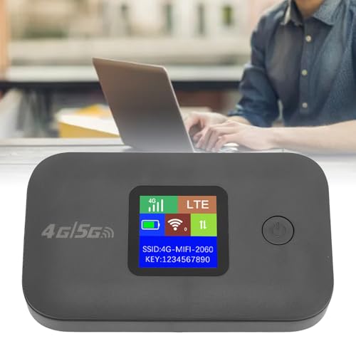 Image of 4G LTE Mobile Hotspot, Portable WiFi Router with SIM Card Slot, Supports 8-10 Users, for Travel Smartphone Tablet Laptop (European Version)
