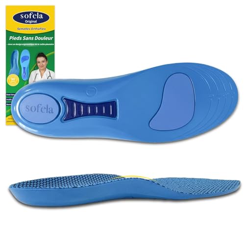 Sofela Semelles OrthoFlex Hallux Valgus Une Journée Entière Sans Douleur Bleu 39-42