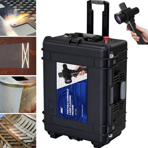 WTTTOOLS Laser Cleaning Machine 200 W Pulsed Laser Rust Removal 110V-240V Laser Cleaner Portable Handheld Laser Rust Remover Gun for Metal Oil Rust Painting Graffiti -  Luoyang Hangkai, LCM-200A
