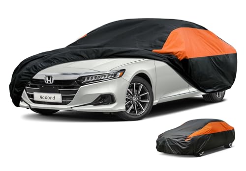 Image of GUNHYI Honda Car Cover Custom Fit Honda Accord Waterproof All Weather for Automobiles, Lightweight Full Exterior Cover Outdoor Sun UV Rain Dust Snow Wind Protection.