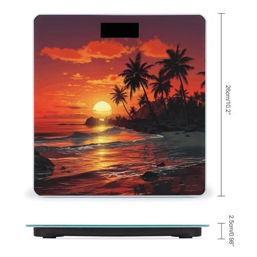Báscula Digital de Baño Inteligente Tropical Sunset miniatura 2