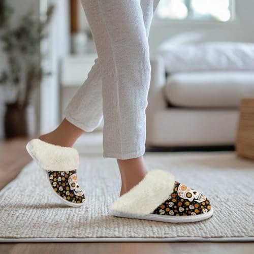 Womens Slippers Size 5-13 Soft Winter Slippers for Women Anti-slip Warm House Shoes for Bedroom Indoor3