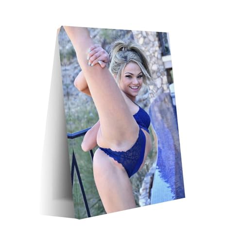 Athena Faris Sexy Model Bedroom Decor Art Poster 2Wall Poster Art Canvas Printing Living Room Office Bedroom Aesthetic Poster 12x18inch(30x45cm) Frame-style