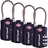 【Múltiples Usos】 Las cerraduras OW-Travel se pueden usar cuando viajan utilizar para bolsas viaje: equipaje, maletas, maleta de mano o mochila. Un candado de cable tiene muchos usos. Se pueden usar en casa, en la escuela, en el gimnasio como: candados taquillas o en la cremallera de su mochila, bagage, gimnasio, piscina, estuche de pelícano, maleta, maletín, armario, armarios herramientas, maletin herramienta o bolsos portátil. Es un candado combinacion taquilla gimnasio muy popular.