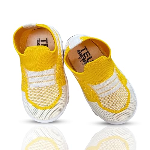 Image of Kids Knitted Slip-on Musical Shoes, Attractive Colors, Breathable Mesh Upper Welcro, Comfortable Stylish.