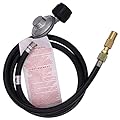 METER STAR Universal QCC1 5 Feet Low Pressure Hose and Fitting Adapter Kit Propane Regulator for Only Coleman Roadtrip LXE Portable Grill, Replacement Parts Connect to Large Propane Tank Cylinder