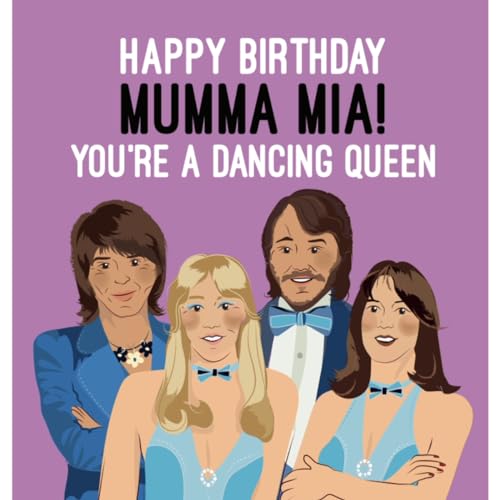 Mumma Mia Biglietto di compleanno per la mamma, Biglietto di compleanno Dancing Queen, biglietto di compleanno per lei, Abba Mumma Mia Biglietto di compleanno