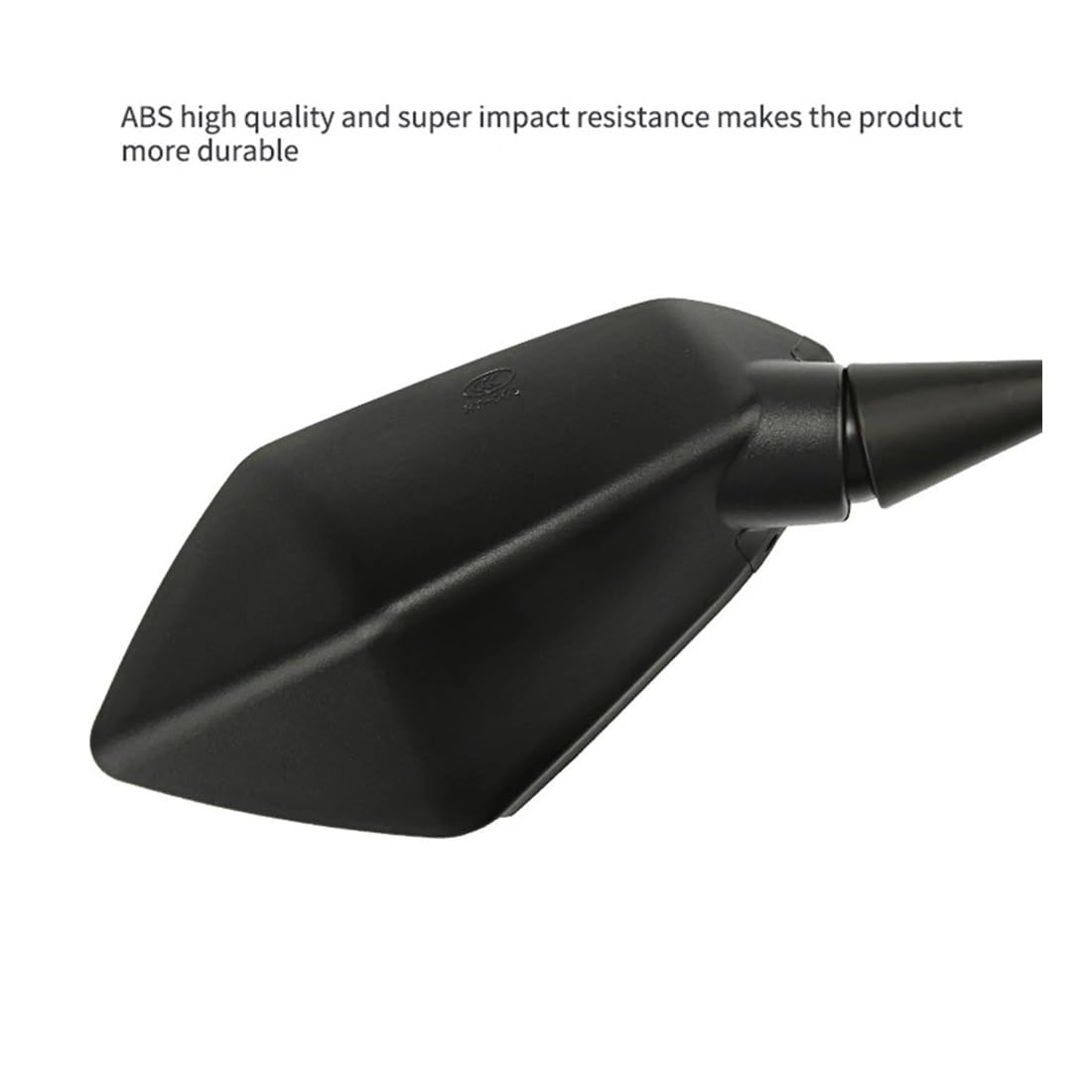 1 Par De Espejos Retrovisores Universales ABS Para Motocicleta, Deportivos, Color Negro, Para Manillar De Scooter Y Motocross Retrovisor moto