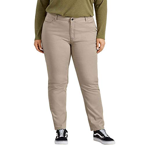 Dickies Women's Size Perfect Shape Skinny Twill 4 Pocket Pant-Plus