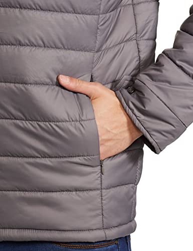 Image of Qube By Fort Collins Men's Padded Puffer Bomber Jacket - Quilted Winter Jacket for Men | Full Zip Warm High Neck Bomber Jacket with Chest Stripe for Winter Wear, Travel & Daily Use