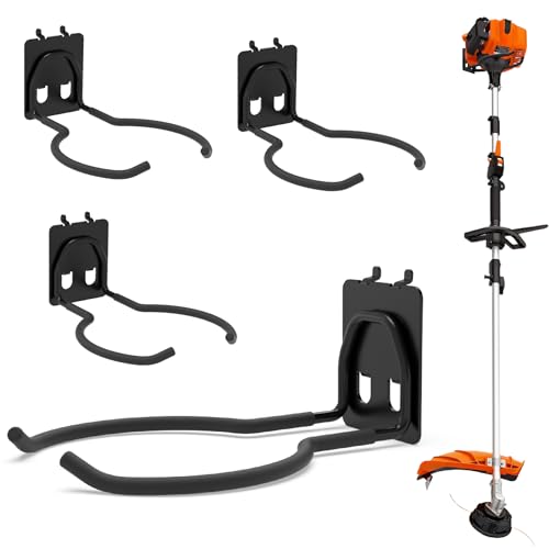 HUHOLE 4 Pack Ring Style Pegboard Weed Eater Hanger for 1/4 Inch Boards